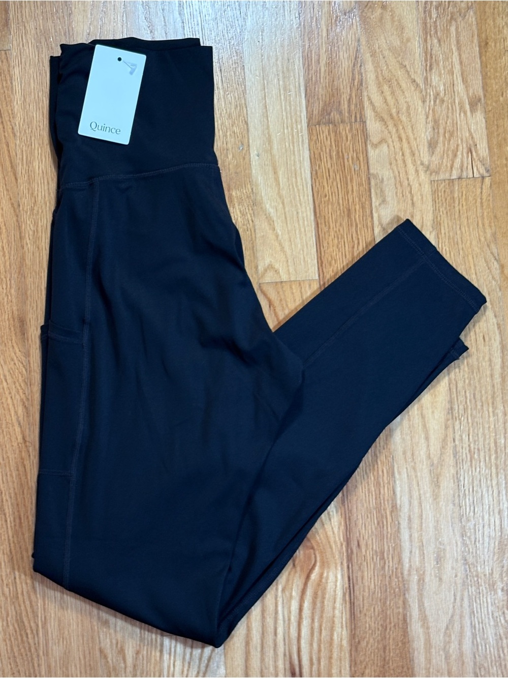 Ultra-Form Maternity Pocket Leggings - Black Medium NWT Activewear Yoga Workout